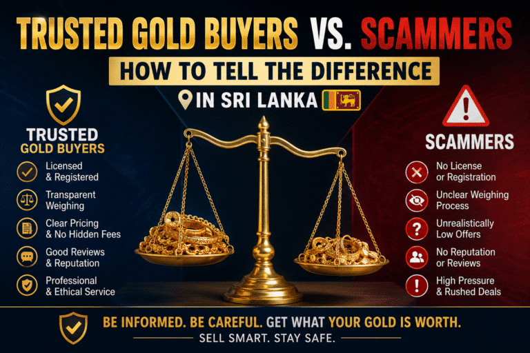 Trusted Gold Buyers vs. Scammers: How to Tell the Difference in Sri Lanka